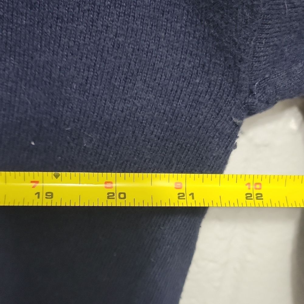 Boden Navy Knit Top Button Shoulder 3/4 Sleeve Sweater - Picture 13 of 13